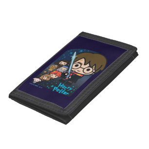Cartoon Harry Potter Chamber of Secrets Graphic Tri-fold Wallet