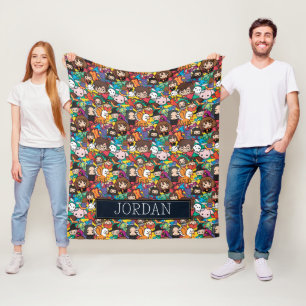 Cartoon Harry Potter Character   Add Your Name Fleece Blanket