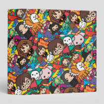 Cartoon Harry Potter Character Toss Pattern 3 Ring Binder