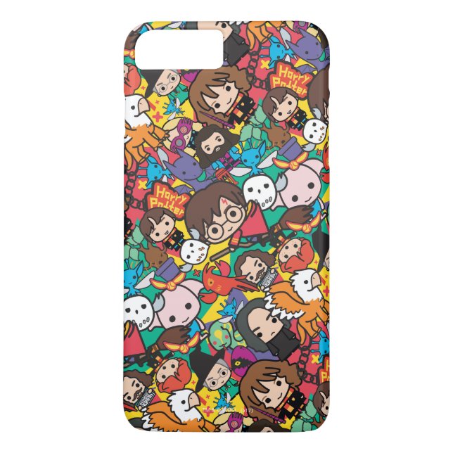 Cartoon Harry Potter Character Toss Pattern Case-Mate iPhone Case (Back)