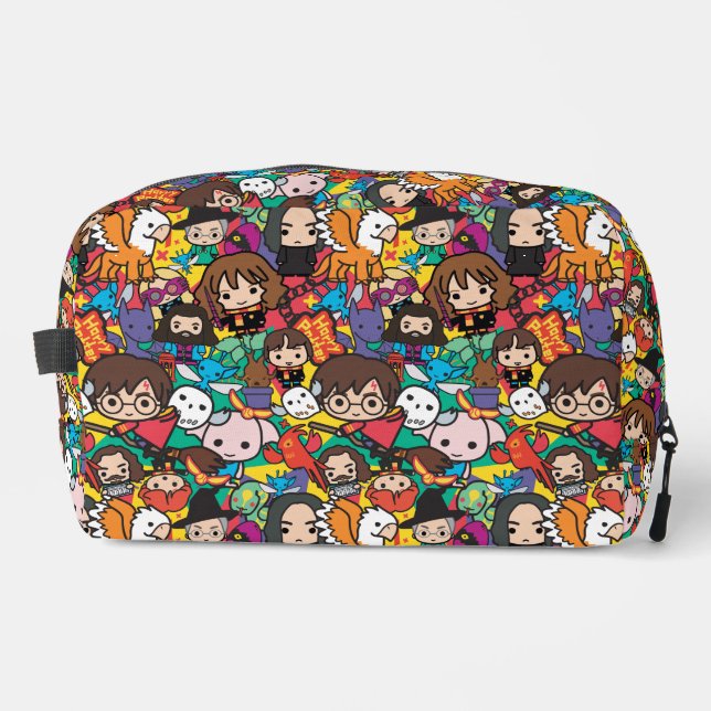 Cartoon Harry Potter Character Toss Pattern Dopp Kit (Front)
