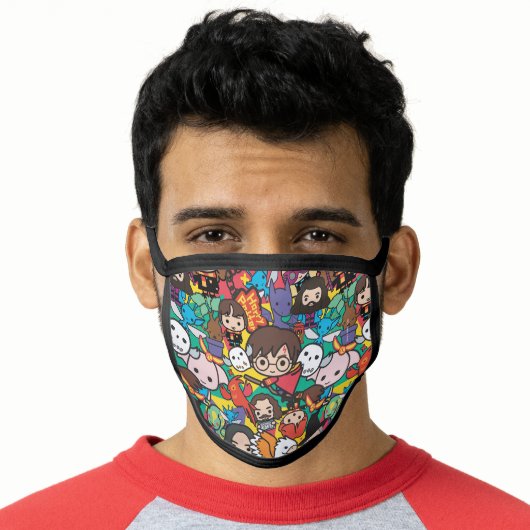 Cartoon Harry Potter Character Toss Pattern Face Mask (Worn Him)