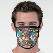 Cartoon Harry Potter Character Toss Pattern Face Mask (Worn Him)