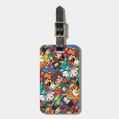 Cartoon Harry Potter Character Toss Pattern Luggage Tag