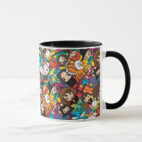 Cartoon Harry Potter Character Toss Pattern
