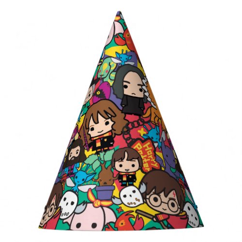 Cartoon Harry Potter Character Toss Pattern Party Hat