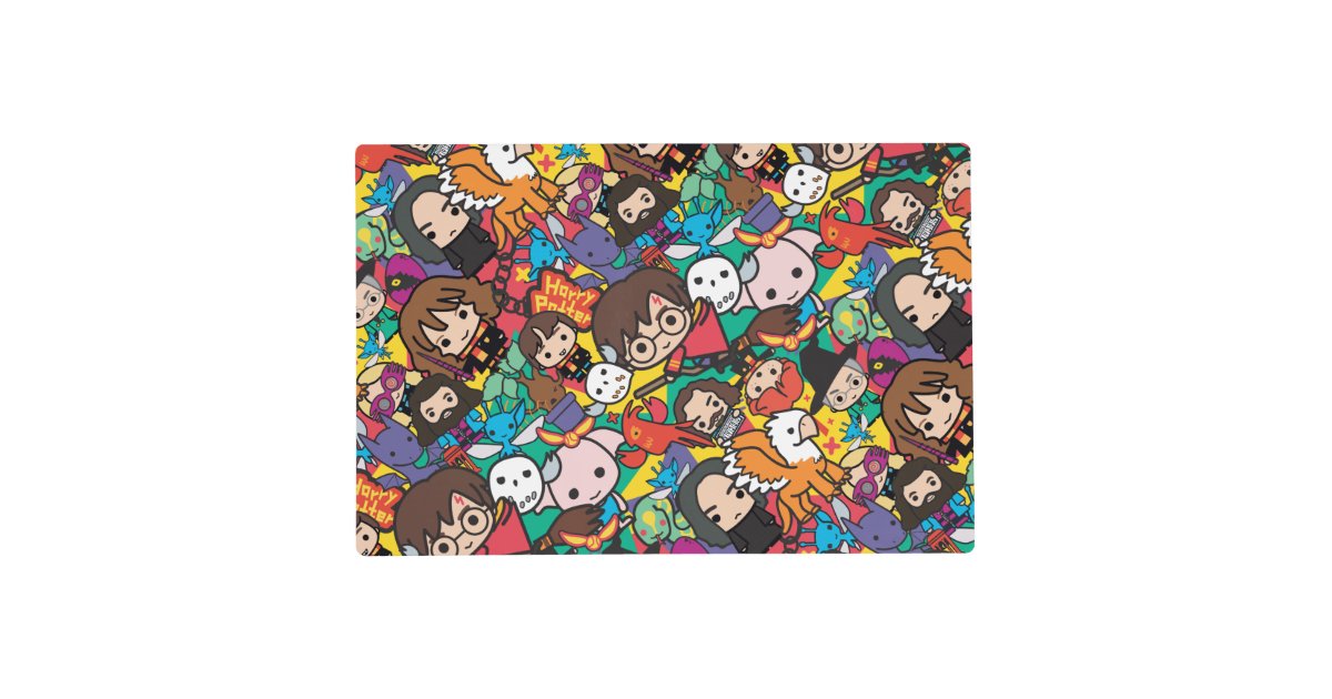 Cartoon Harry Potter Character Toss Pattern Placemat | Zazzle