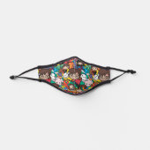 Cartoon Harry Potter Character Toss Pattern Premium Face Mask (Front)