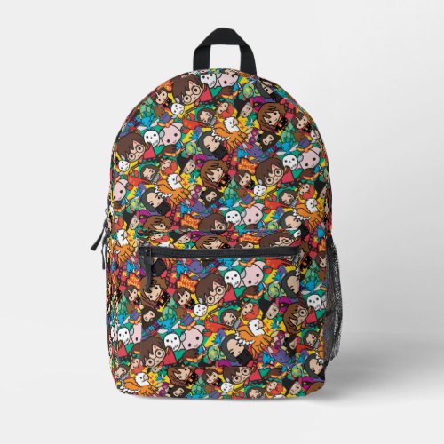 Cartoon Harry Potter Character Toss Pattern Printed Backpack