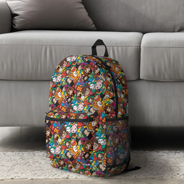 Cartoon Harry Potter Character Toss Pattern Printed Backpack  display picture 3