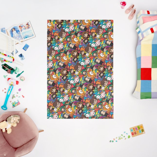 Cartoon Harry Potter Character Toss Pattern Rug (Insitu (Babyroom))