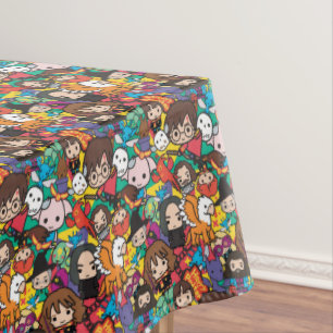 Cartoon Harry Potter Character Toss Pattern Tablecloth