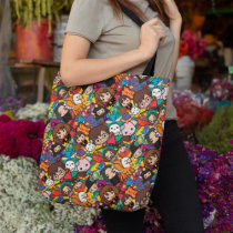 Cartoon Harry Potter Character Toss Pattern Tote Bag