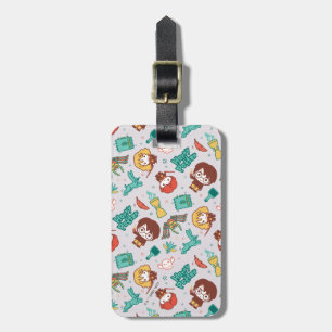 Cartoon HARRY POTTER™ Creatures & Spells Pattern Luggage Tag