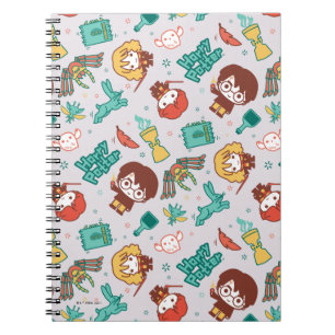 Cartoon HARRY POTTER™ Creatures & Spells Pattern Notebook