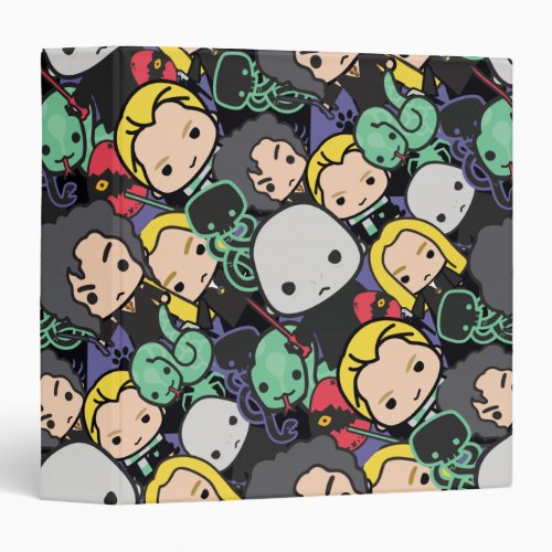 Cartoon Harry Potter Death Eaters Toss Pattern 3 Ring Binder