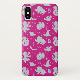 Cartoon Harry Potter Magic Icons Toss Pattern iPhone X Case