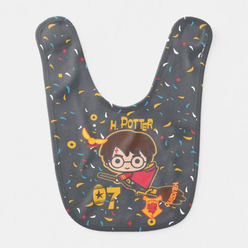 Cartoon Harry Potter Quidditch Seeker Baby Bib