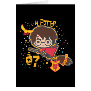 Cartoon Harry Potter Quidditch Seeker Cards