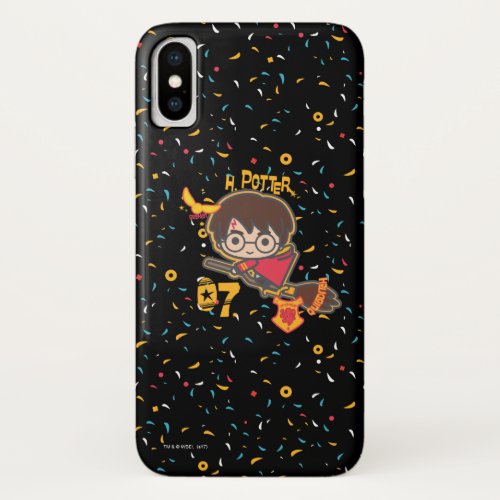 Cartoon Harry Potter Quidditch Seeker iPhone X Case