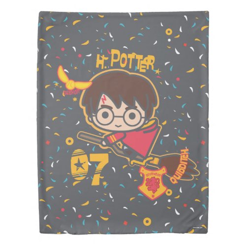 Cartoon Harry Potter Quidditch Seeker Duvet Cover