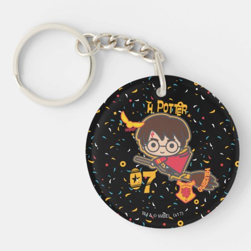 Cartoon Harry Potter Quidditch Seeker Keychain