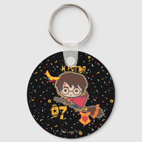 Cartoon Harry Potter Quidditch Seeker Keychain