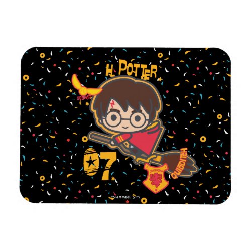 Cartoon Harry Potter Quidditch Seeker Magnet