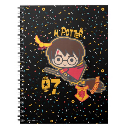 Cartoon Harry Potter Quidditch Seeker Notebook