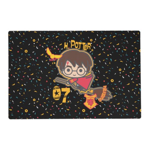 Cartoon Harry Potter Quidditch Seeker Placemat