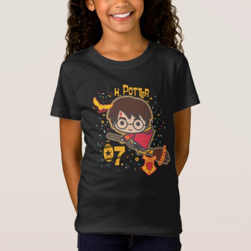 Cartoon Harry Potter Quidditch Seeker T_Shirt