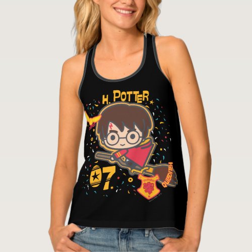 Cartoon Harry Potter Quidditch Seeker Tank Top