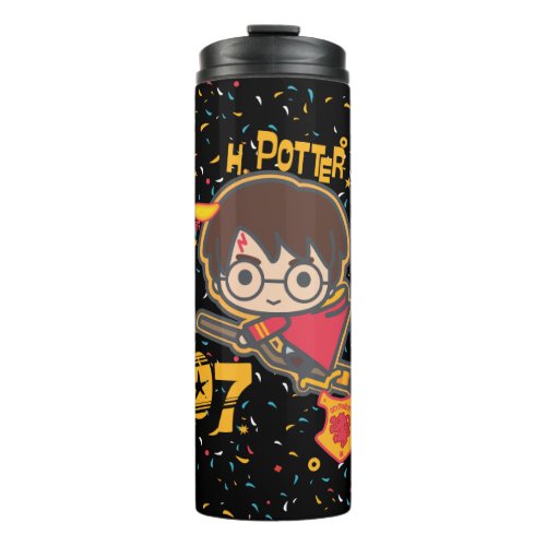 Cartoon Harry Potter Quidditch Seeker Thermal Tumbler