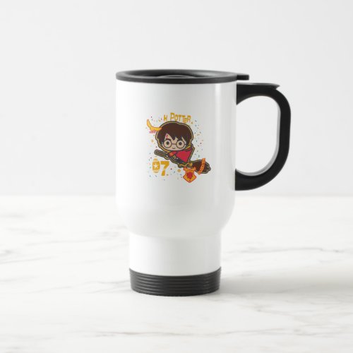 Cartoon Harry Potter Quidditch Seeker Travel Mug