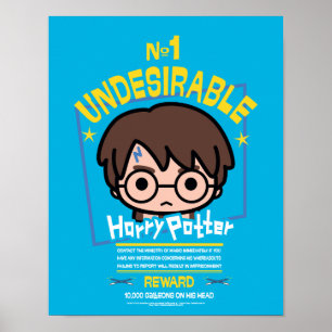 Cartoon Harry Potter Wanted Poster Graphic