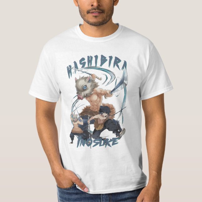 Cartoon Hashibira Inosuke  T-Shirt (Front)