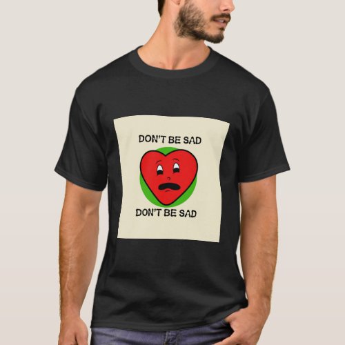 cartoon heart is sad T_Shirt