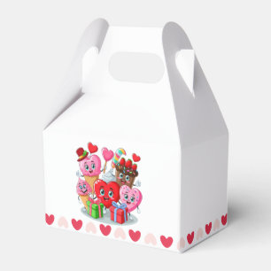 Cartoon Heart & Sweet friends valentine's day Favor Boxes