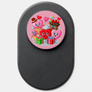Cartoon Heart & Sweet friends valentine's day PopSocket