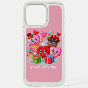 Cartoon Heart & Sweet friends valentine's day iPhone 15 Pro Max Case