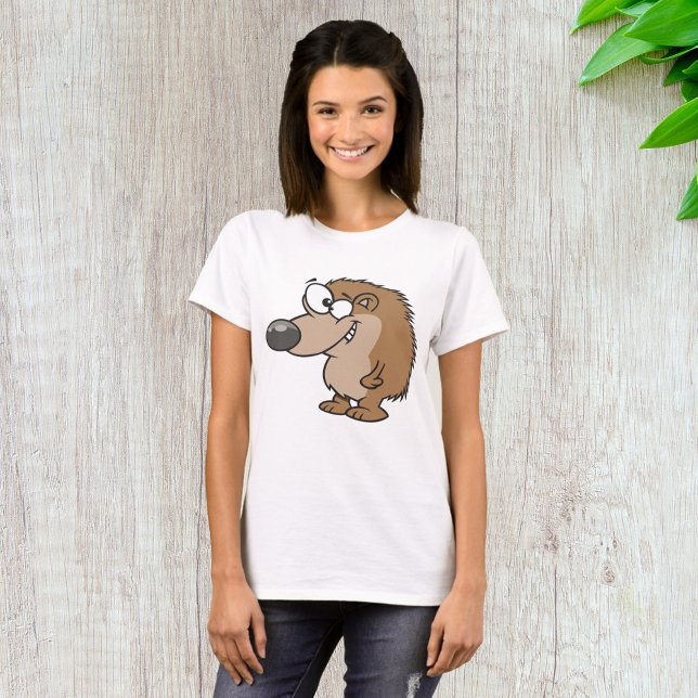 Cartoon Hedgehog Brown Animal T-Shirt (Creator Uploaded)