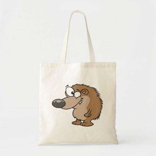 Cartoon Hedgehog Brown Animal Tote Bag