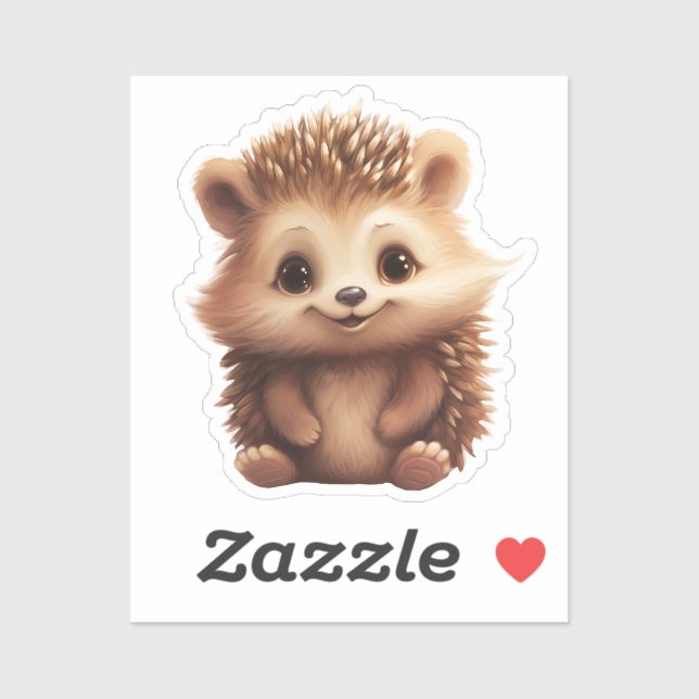 Cartoon hedgehog illustration sticker (Sheet)