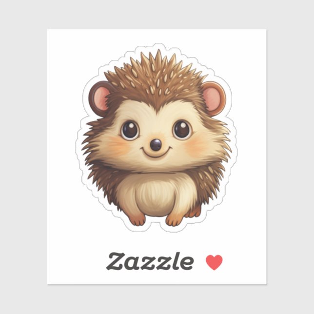 Cartoon hedgehog illustration sticker (Sheet)