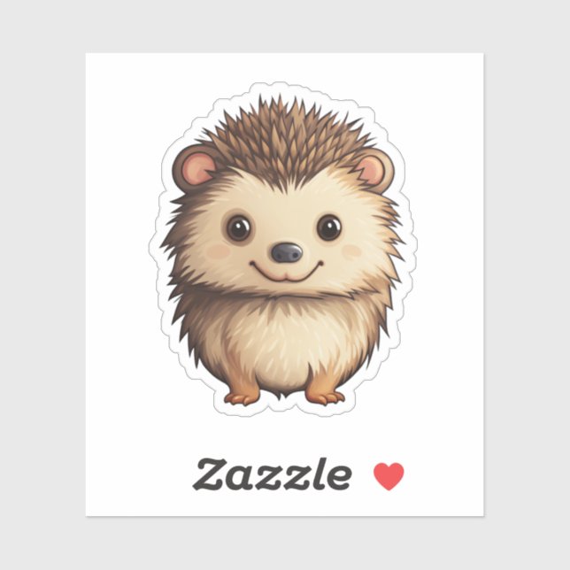 Cartoon hedgehog illustration sticker (Sheet)