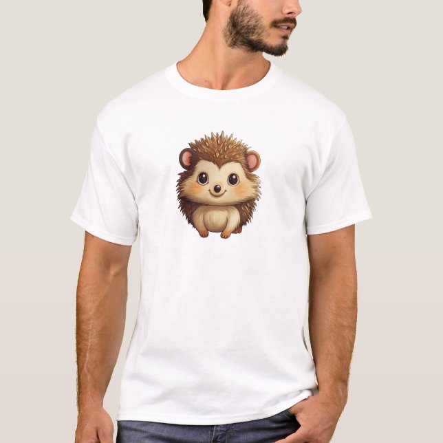 Cartoon hedgehog illustration T-Shirt (Front)