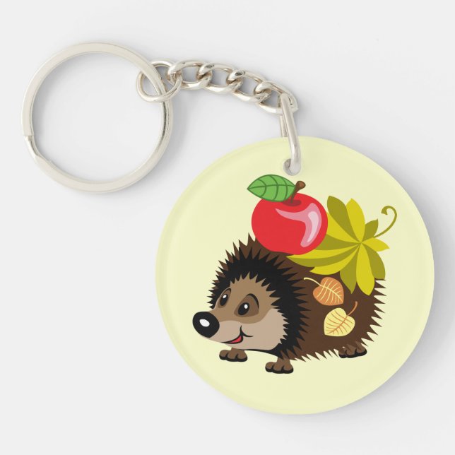 cartoon hedgehog keychain (Front)