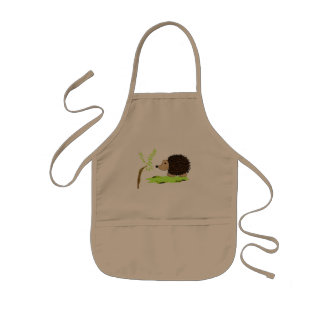 Cartoon Hedgehog Kids' Apron