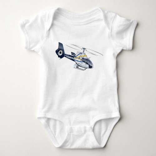 Cartoon Helicopter Baby Bodysuit