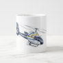 Cartoon Helicopter Giant Coffee Mug